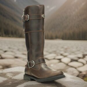 Harley-Davidson Women's Kirtland Ride Brown Motorcycle Boots D87307 Size 11 NEW